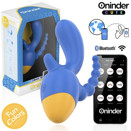 Oninder - Love 3Some Vibrador com Estimulador Anal e Clitoriano