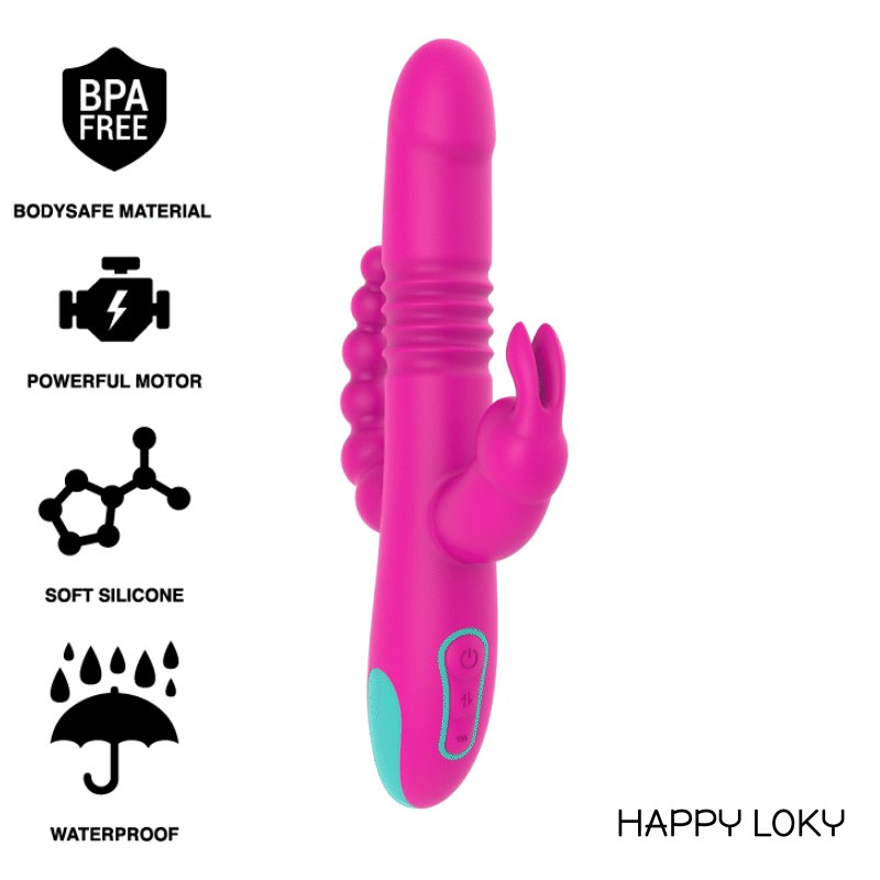 happ loky vibrador com estimulação tripla donald