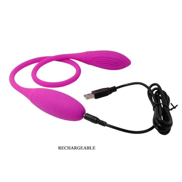 pretty love vibrador duplo e flexível snaky