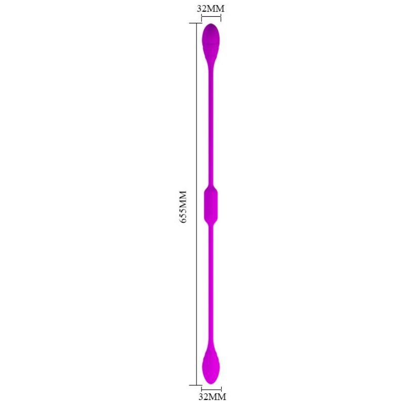 pretty love lover's whip vibrador duplo