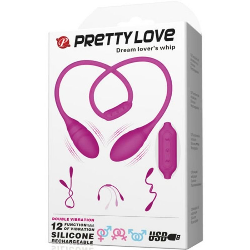 pretty love lover's whip vibrador duplo