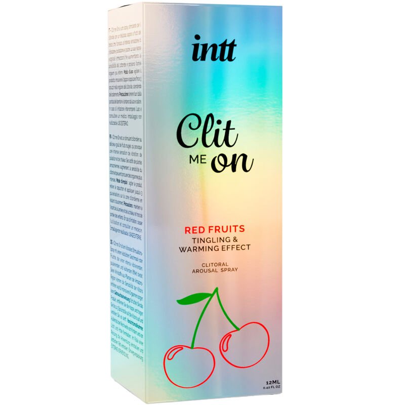 intt clit me on spray excitante para o clitóris frutos vermelhos