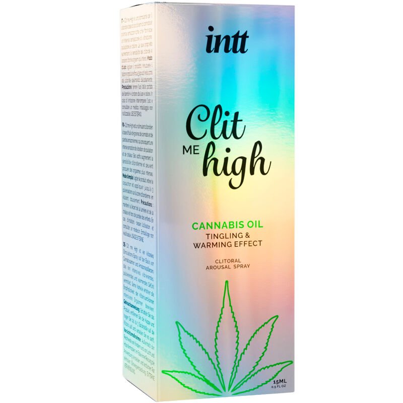 intt clit me high spray excitante para clitóris cannabis