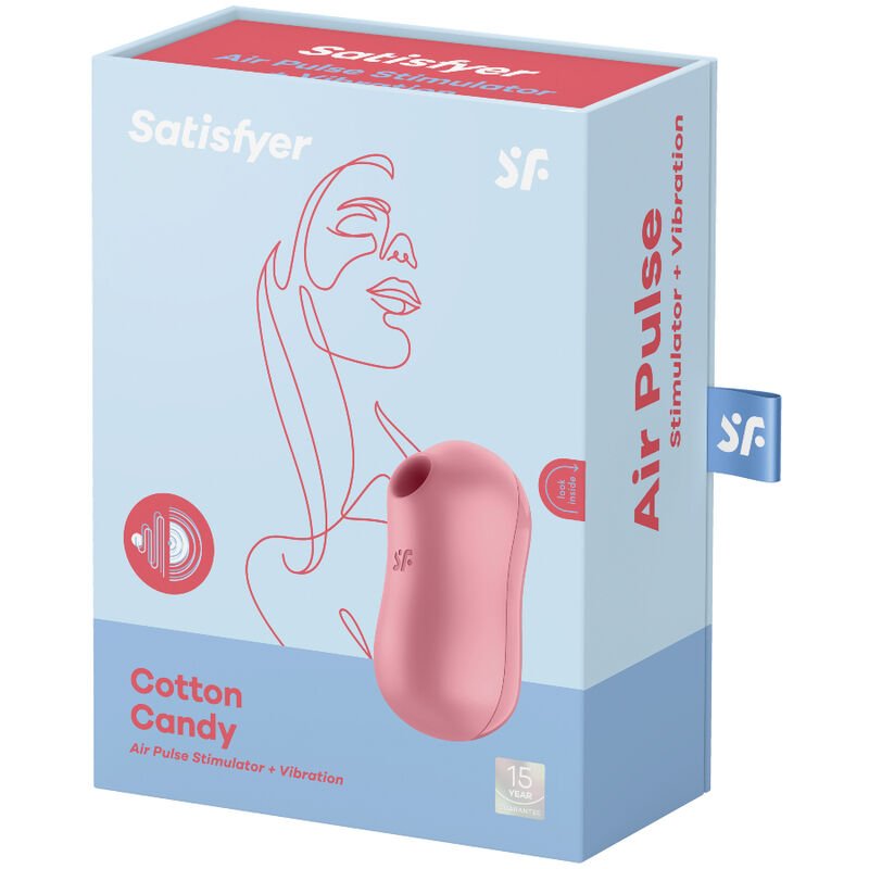 satisfyer cotton candy sugador e vibrador rosa