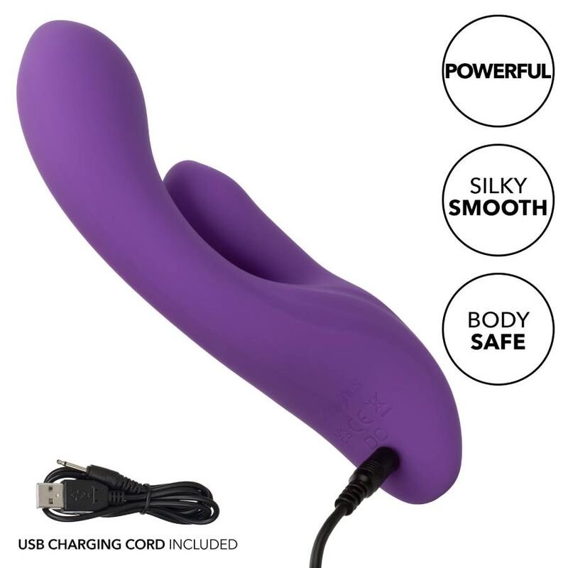 calexotics vibrador do ponto g stella dual pleasure roxo