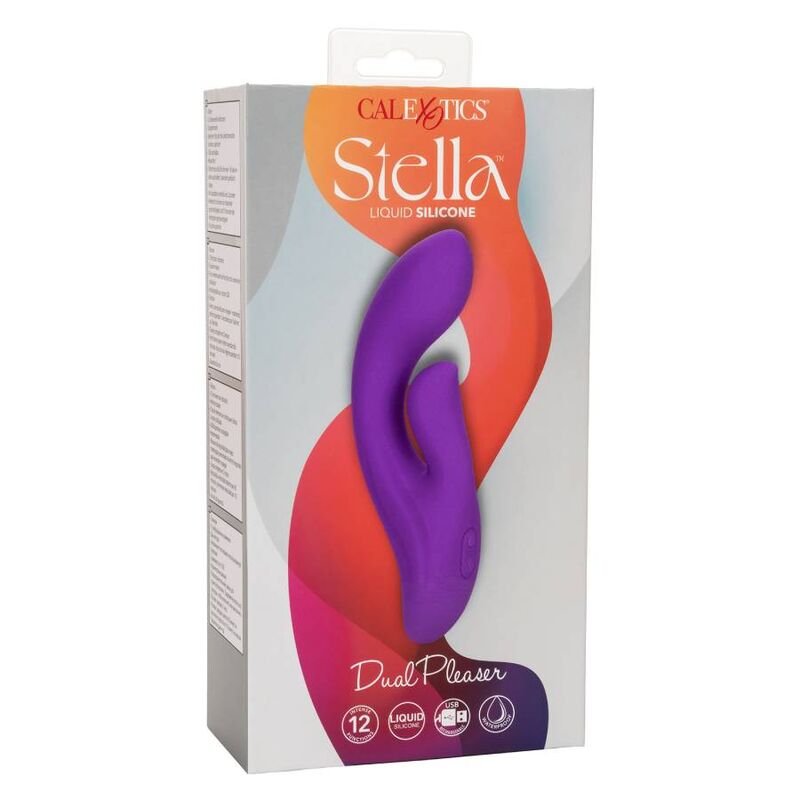 calexotics vibrador do ponto g stella dual pleasure roxo