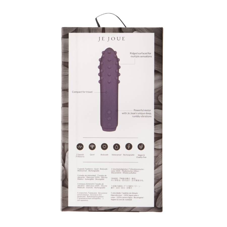je joue duet vibrador bullet dupla textura roxo