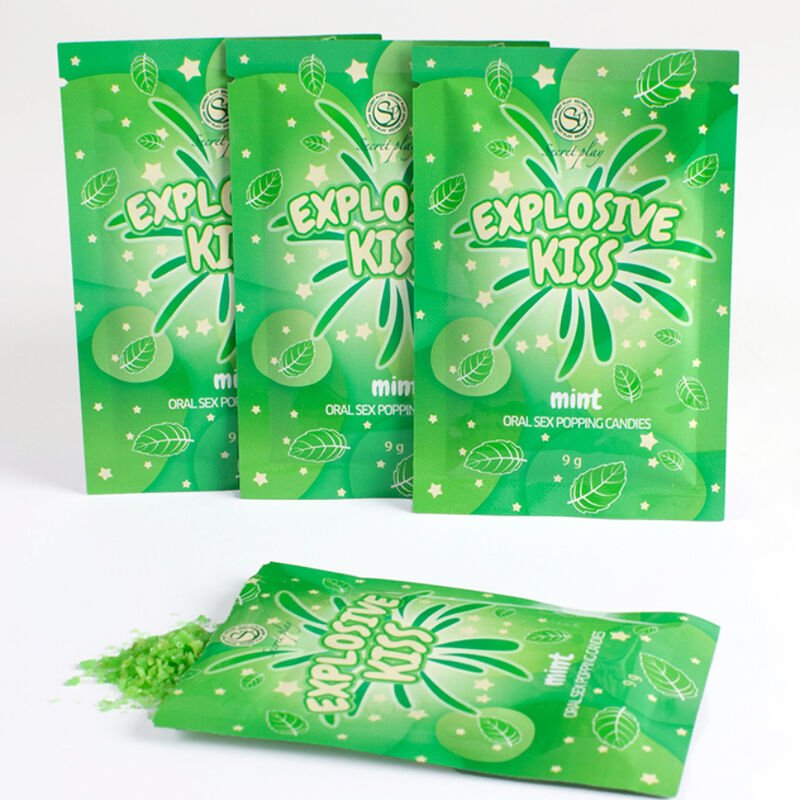explosive kiss rebuçados explosivos para sexo oral menta