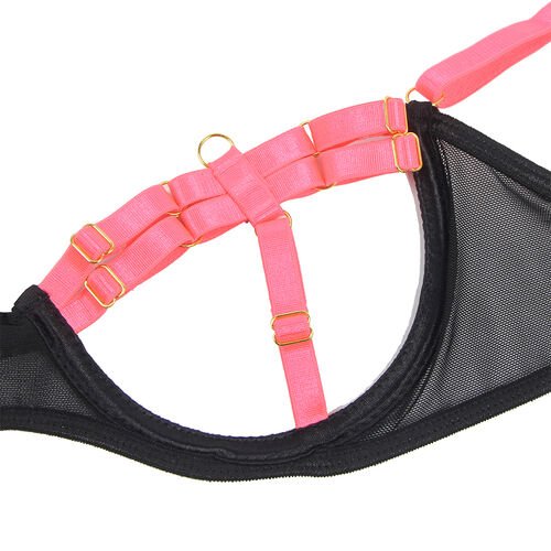 subblime conjunto pink hollow cut