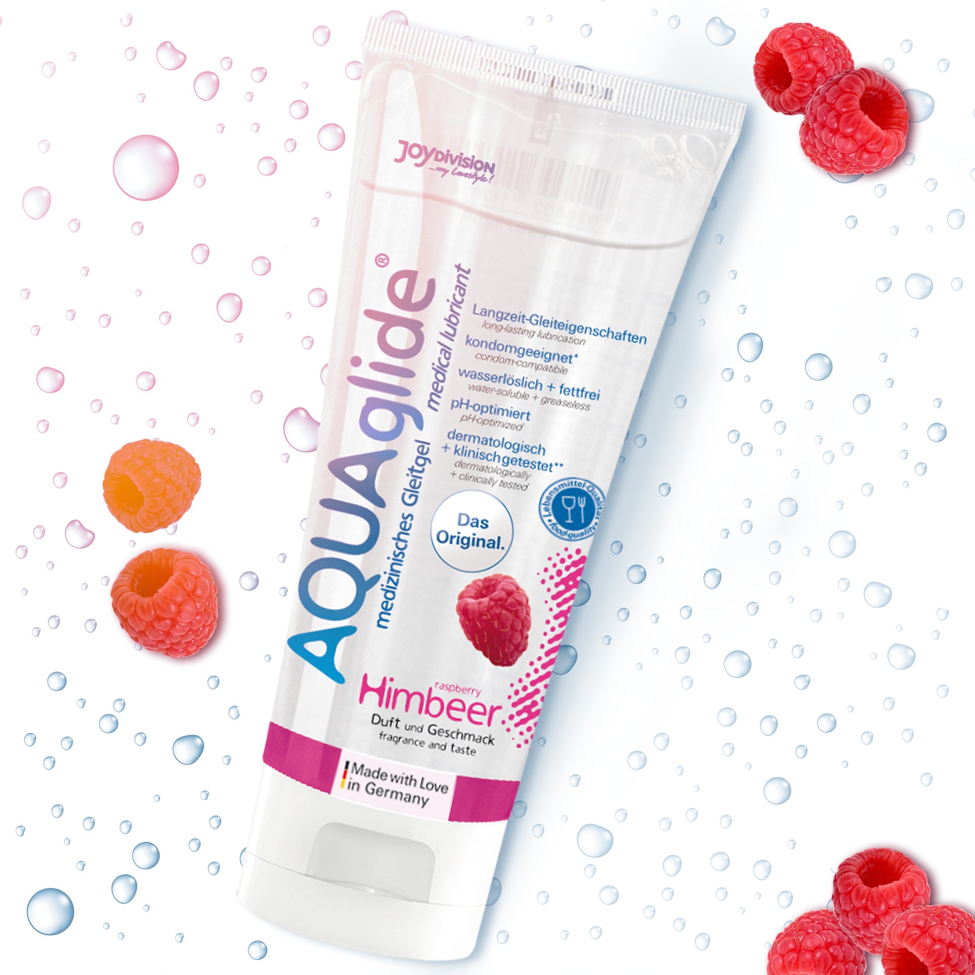 aquaglide lubrificante beijável framboesa 100ml