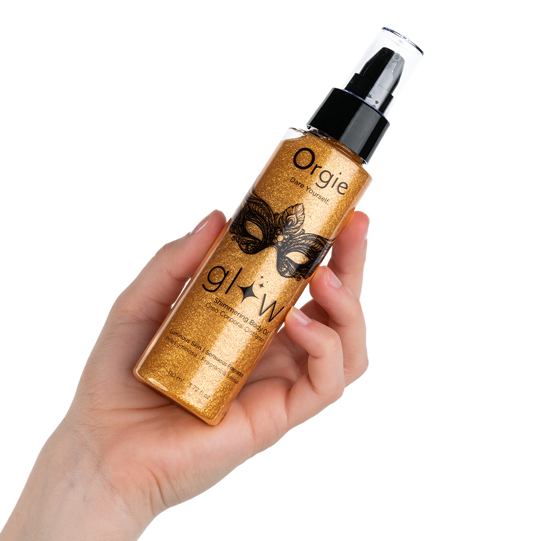 glow shimmering Óleo corporal cintilante