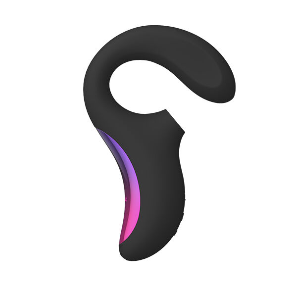 lelo enigma preto sugador de clitóris e vibrador ponto g