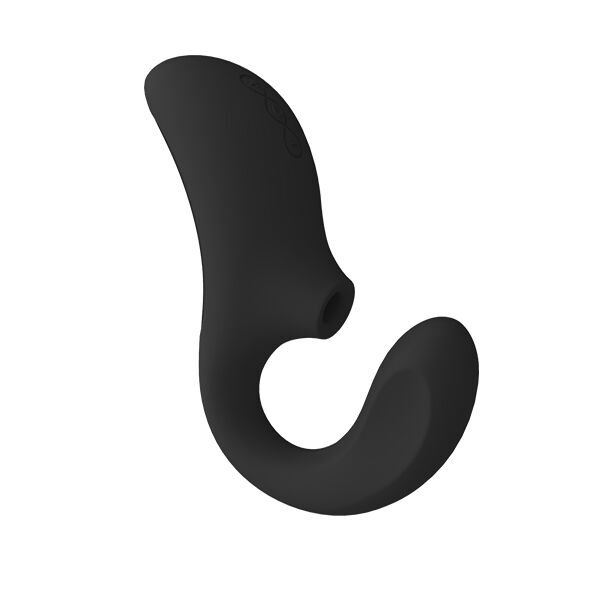 lelo enigma preto sugador de clitóris e vibrador ponto g