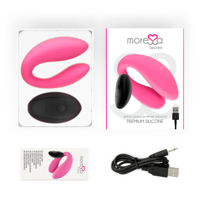 moressa vibrador de casal com controlo remoto lauren