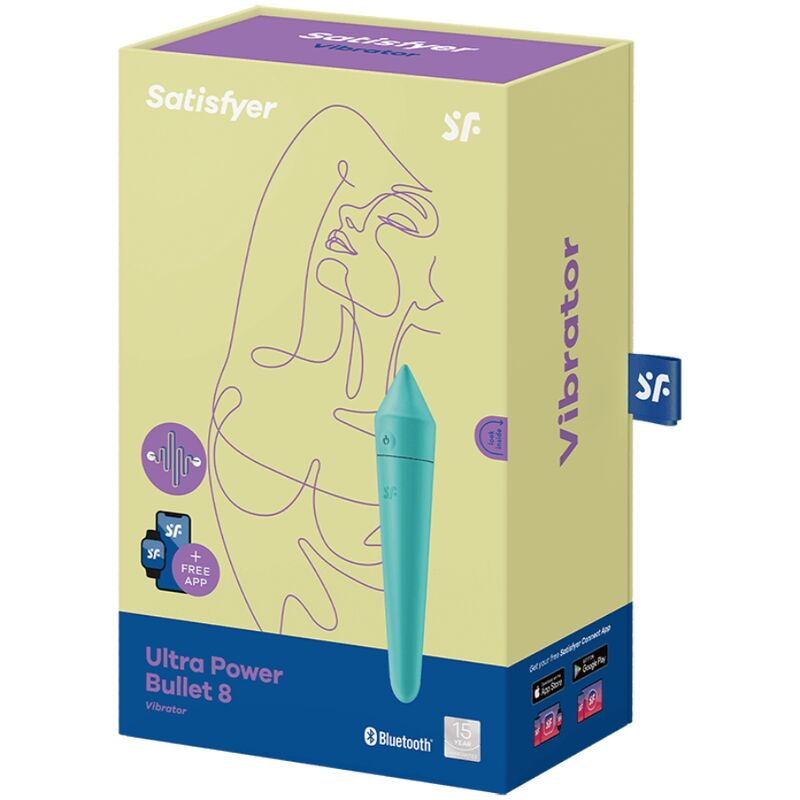 satisfyer ultra power bullet 8 com app turquesa