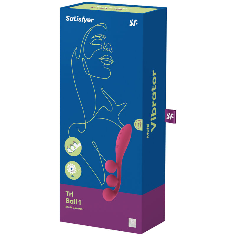 satisfyer tri ball 1 multivibrador vermelho