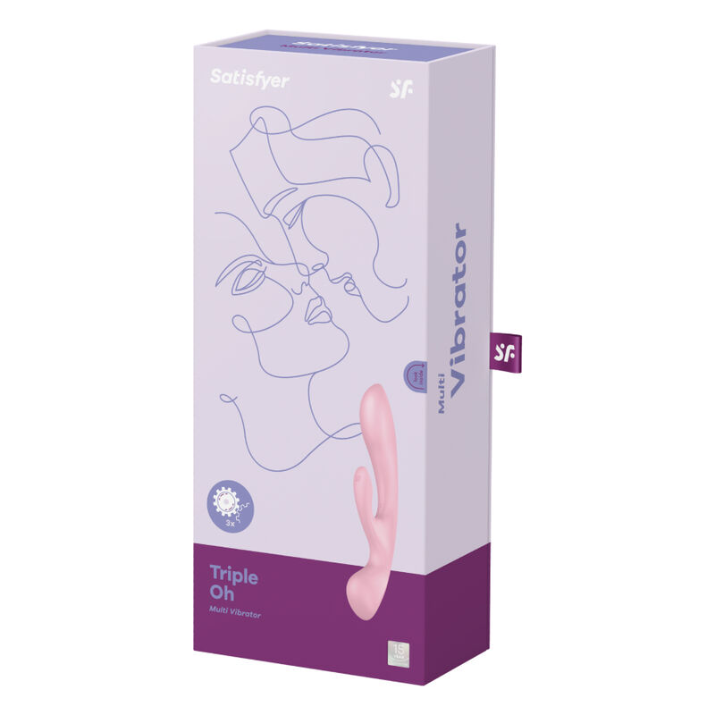 satisfyer triple oh vibrador rabbit 2 em 1