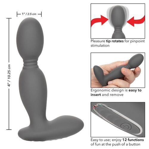 calexotics eclipse vibrador anal rotativo