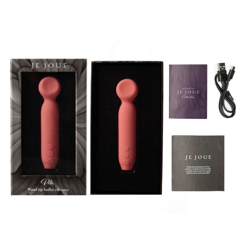 je joue vita vibrador bullet ponta varinha rosa