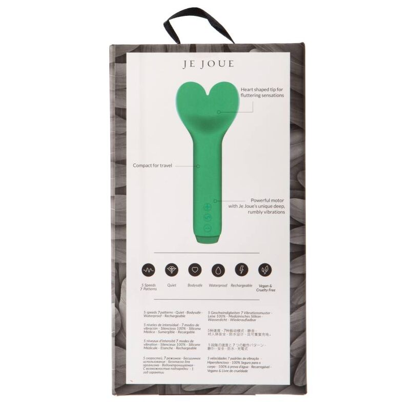 je joue amour vibrador bullet coração verde