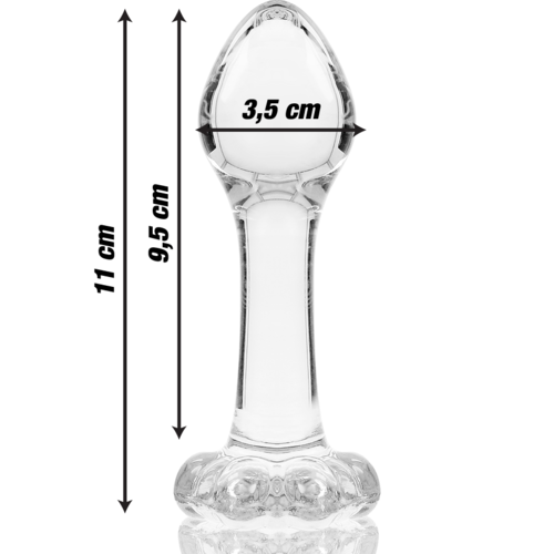nebula plug anal vidro borossilicato 11 cm