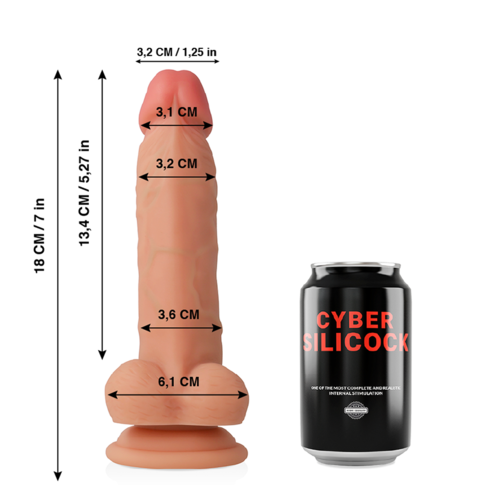 ciber silicock jude dildo realista 18cm