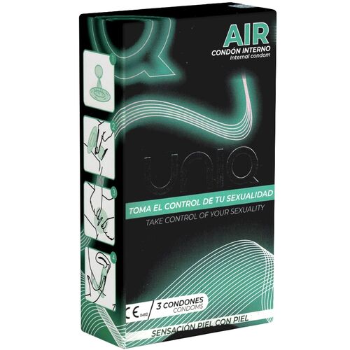 uniq air female preservativos femininos