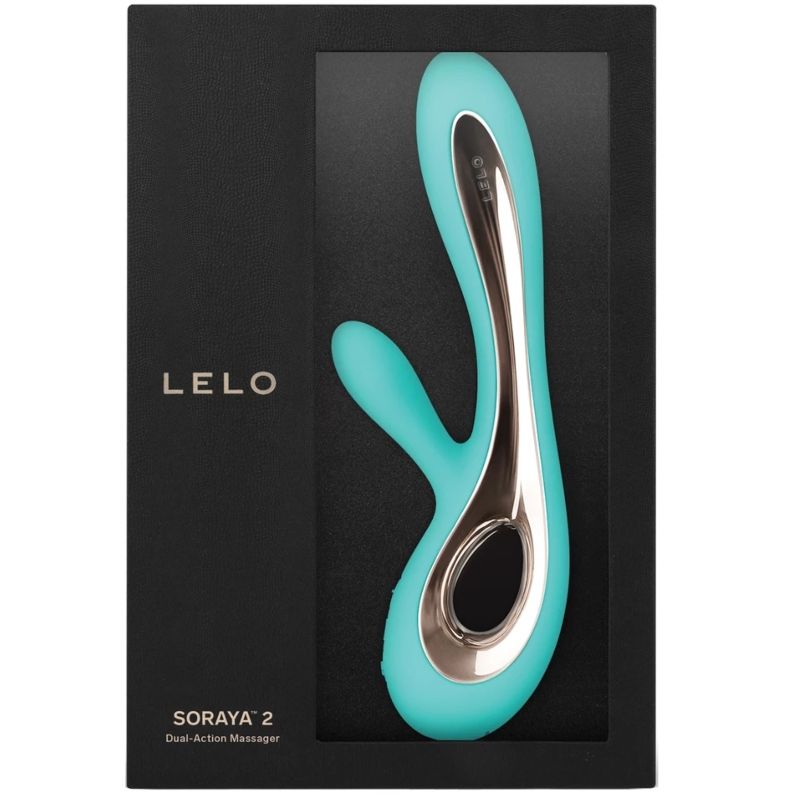lelo soraya 2 vibrador rabbit para clitóris e ponto g aqua