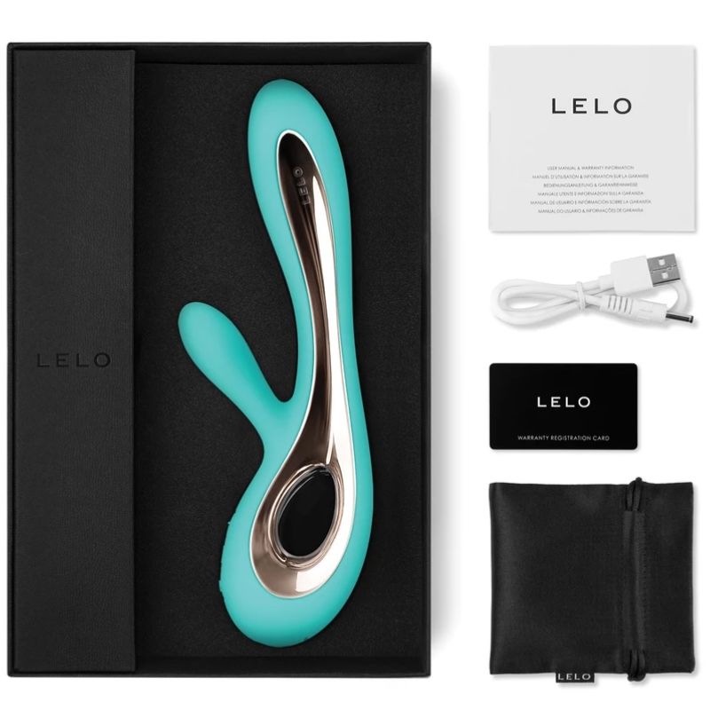 lelo soraya 2 vibrador rabbit para clitóris e ponto g aqua