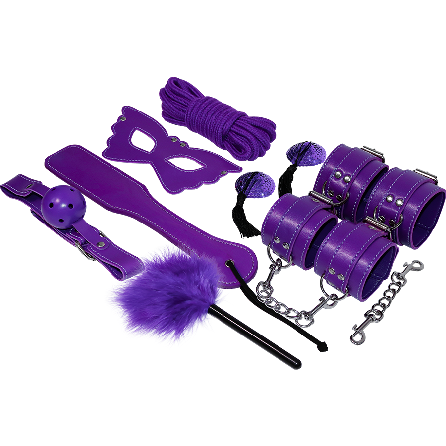 kit de bdsm roxo