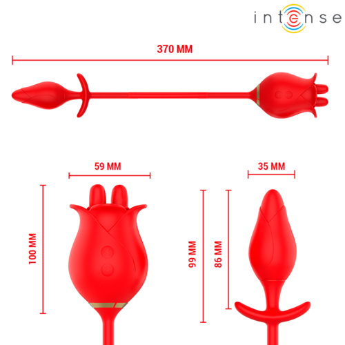 Intense - Vibrador e Simulador Sexo Oral Melanie - Image 4