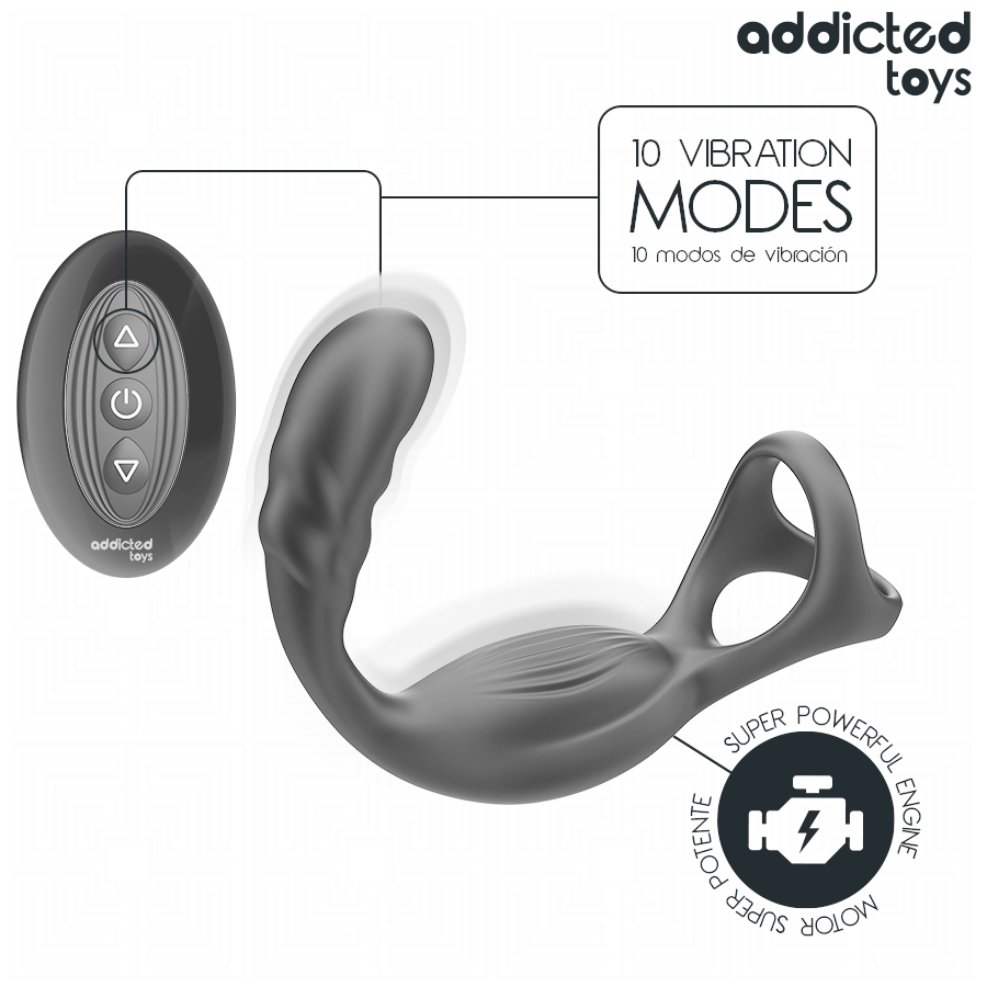 Addicted Toys – Anel Peniano com Estimulador Prostático - Image 6