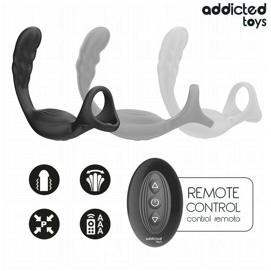 Addicted Toys – Anel Peniano com Estimulador Prostático - Image 3