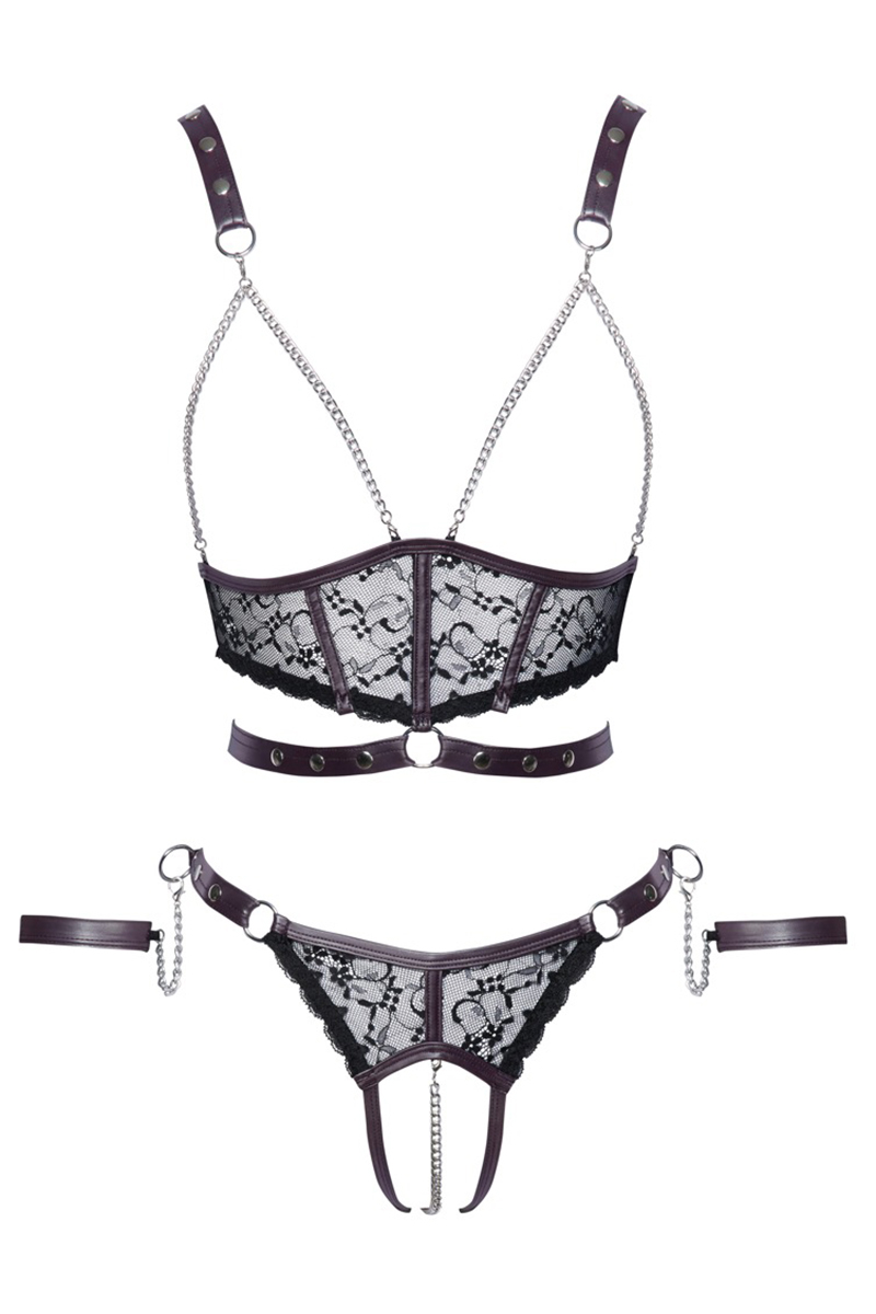 Cottelli - Conjunto de Lingerie Soft Bondage - Image 3